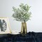 2 Frosted Green 24-Inch Artificial Flocked Lambs Ear LEAVES SPRAYS STEMS